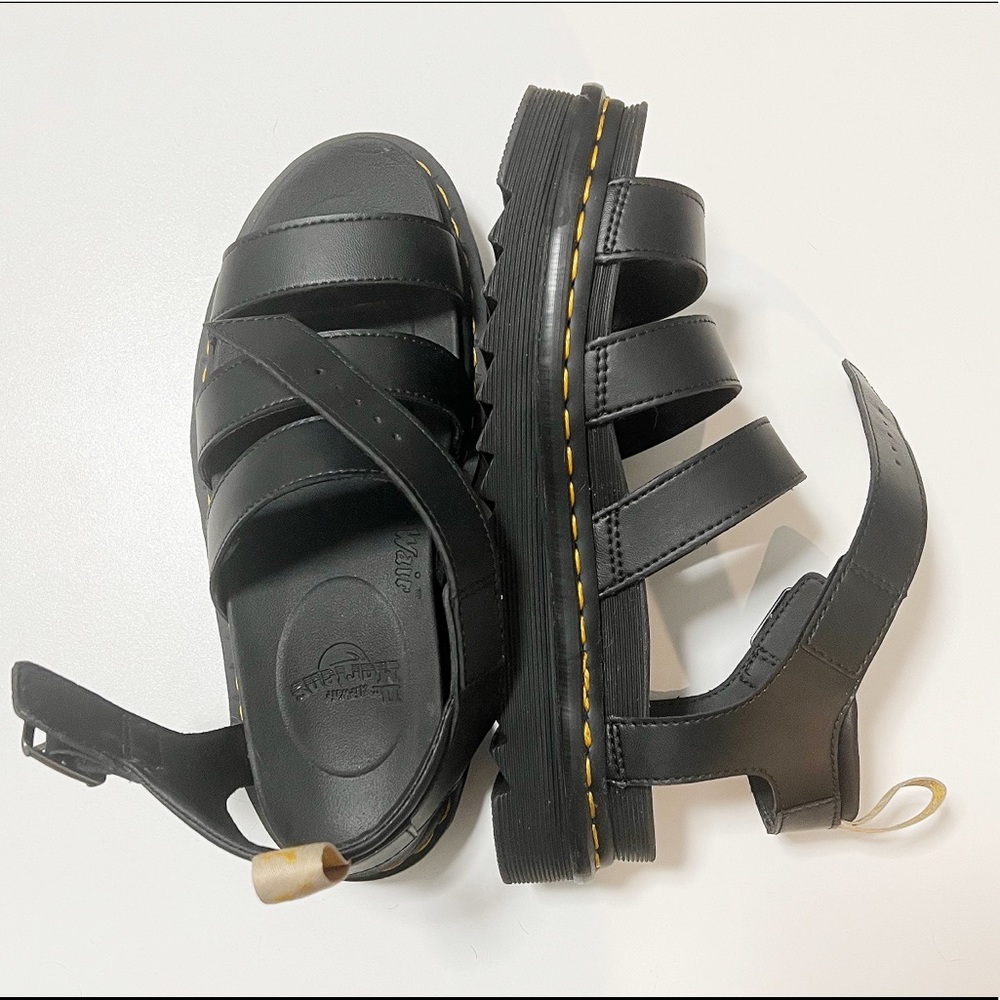 Womens Dr. Martens Blaire Sandal - Black (VEGAN)